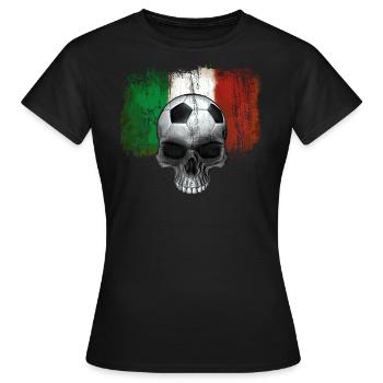 Italien Fußballfan - Frauen T-Shirt - Schwarz - Vorne - AI Model Female 172 dark (172cm)