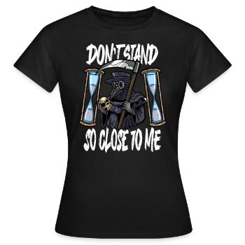 Plague Doctor Outfit Plague Doctor Mask Medicines - Women's T-Shirt - black - Front - AI Model Female 172 dark (172cm)