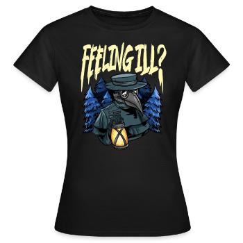 Plague Doctor Outfit Plague Doctor Mask Medicines - Women's T-Shirt - black - Front - AI Model Female 172 dark (172cm)