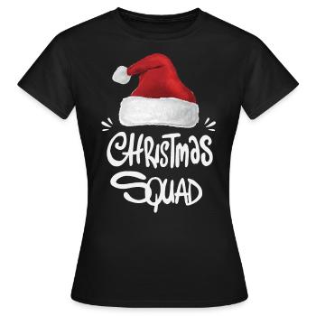 Troupe de Noël - T-shirt Femme - noir - Devant - AI Model Female 172 dark (172cm)