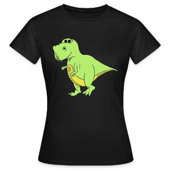 Trex - Women's T-Shirt - black - Front - AI Model Female 172 dark (172cm)