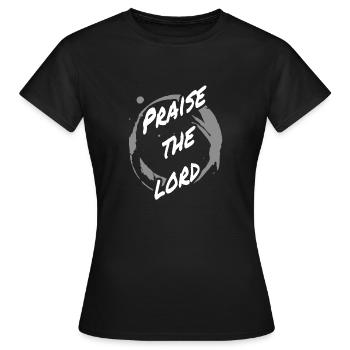 Jésus est Seigneur, sauve, Christ, louange, Bible, Dieu - T-shirt Femme - noir - Devant - AI Model Female 172 dark (172cm)