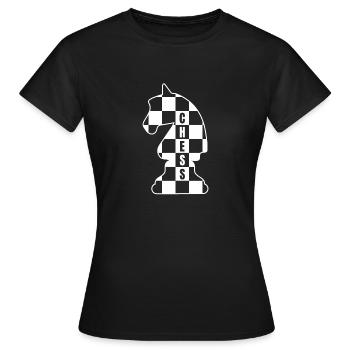 Chess, Chess - Women's T-Shirt - black - Front - AI Model Female 172 dark (172cm)