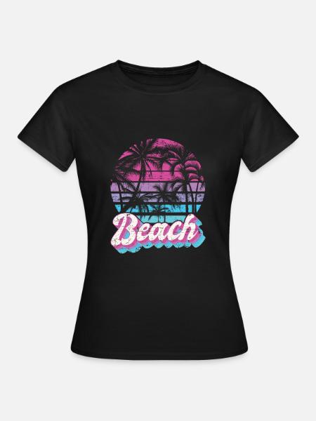 Beach - T-shirt dam - svart