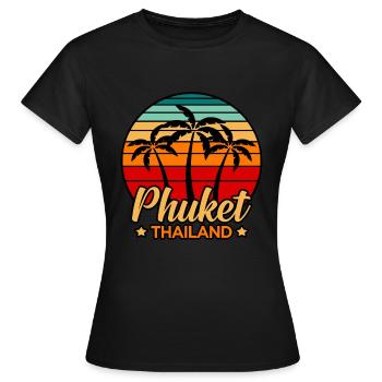 Thaïlande - T-shirt Femme - noir - Devant - AI Model Female 172 dark (172cm)