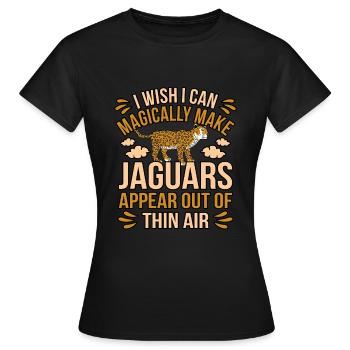 Jaguar - Frauen T-Shirt - Schwarz - Vorne - AI Model Female 172 dark (172cm)