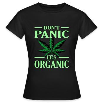 Cannabis - T-shirt Femme - noir - Devant - AI Model Female 172 dark (172cm)