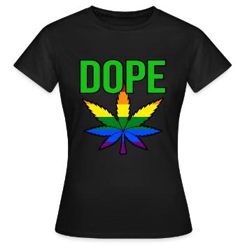 Cannabis - T-shirt Femme - noir - Devant - AI Model Female 172 dark (172cm)