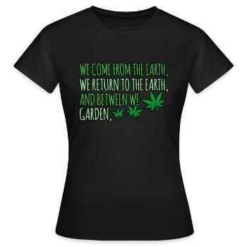 Cannabis - T-shirt Femme - noir - Devant - AI Model Female 172 dark (172cm)