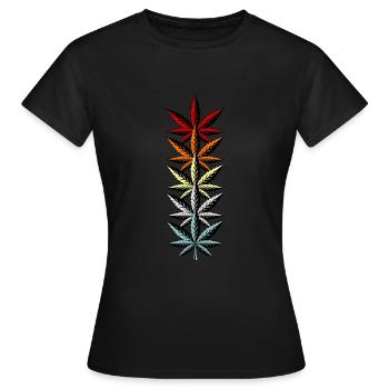 Cannabis - T-shirt Femme - noir - Devant - AI Model Female 172 dark (172cm)