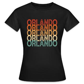 Orlando Florida - Frauen T-Shirt - Schwarz - Vorne - AI Model Female 172 dark (172cm)