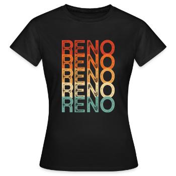 Reno Nevada - Frauen T-Shirt - Schwarz - Vorne - AI Model Female 172 dark (172cm)