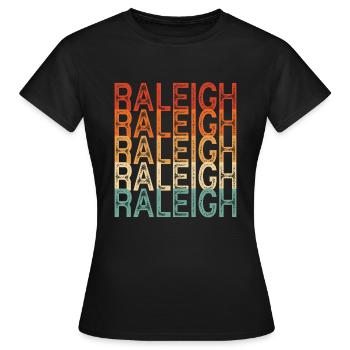 Raleigh North Carolina - Frauen T-Shirt - Schwarz - Vorne - AI Model Female 172 dark (172cm)