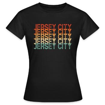 Jersey City New Jersey - Frauen T-Shirt - Schwarz - Vorne - AI Model Female 172 dark (172cm)