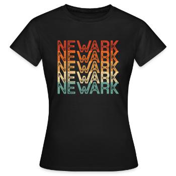 Newark New Jersey - Frauen T-Shirt - Schwarz - Vorne - AI Model Female 172 dark (172cm)