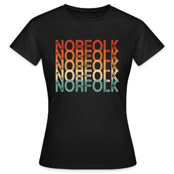 Norfolk virginia - Frauen T-Shirt - Schwarz - Vorne - AI Model Female 172 dark (172cm)