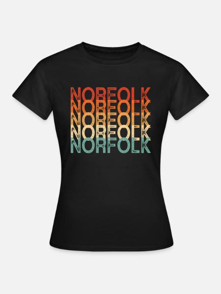 Norfolk virginia - Frauen T-Shirt - Schwarz