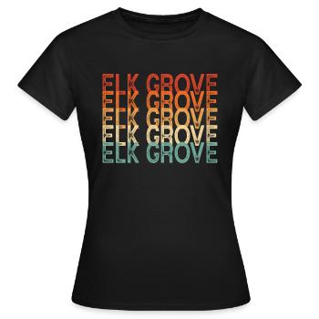 Elk Grove - T-shirt Femme - noir - Devant - AI Model Female 172 dark (172cm)