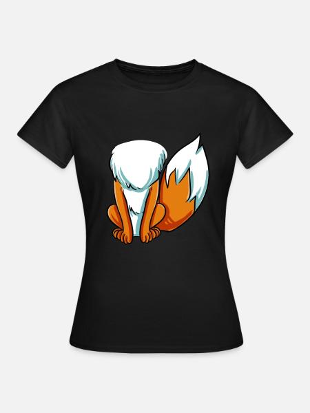Fuchs Kostüm - Frauen T-Shirt - Schwarz