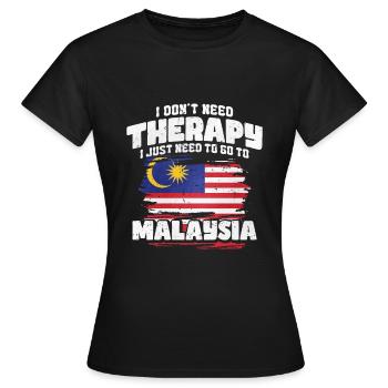 Malaisie - T-shirt Femme - noir - Devant - AI Model Female 172 dark (172cm)