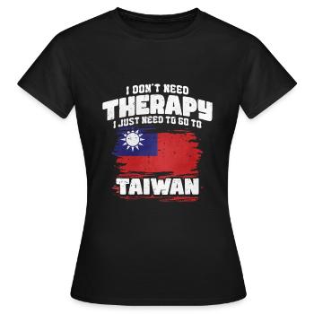 Taiwan - Frauen T-Shirt - Schwarz - Vorne - AI Model Female 172 dark (172cm)