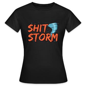 Tornade - T-shirt Femme - noir - Devant - AI Model Female 172 dark (172cm)
