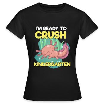 Kindergarten - Women's T-Shirt - black - Front - AI Model Female 172 dark (172cm)