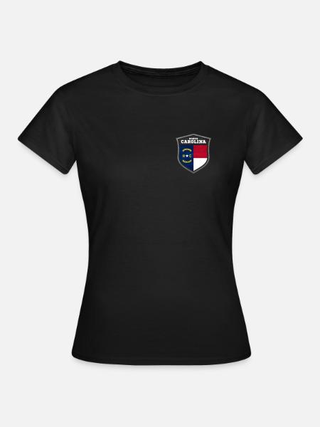 North Carolina - Frauen T-Shirt - Schwarz