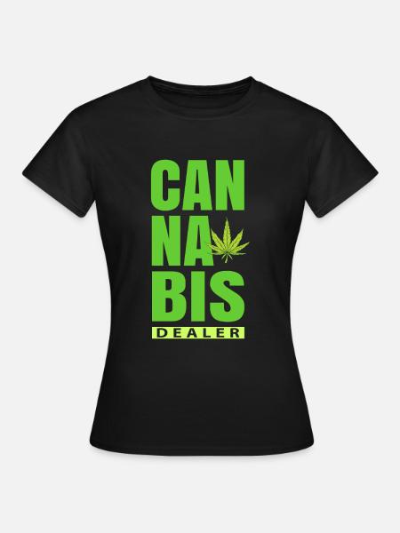 Cannabis händler - Frauen T-Shirt - Schwarz