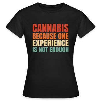 Cannabis - Women's T-Shirt - black - Front - AI Model Female 172 dark (172cm)
