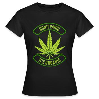 cannabis - T-shirt Femme - noir - Devant - AI Model Female 172 dark (172cm)
