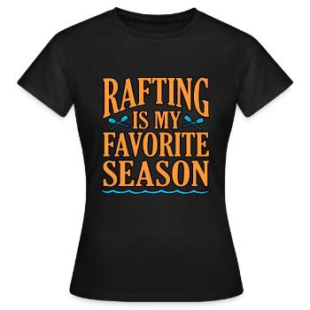 Saison de rafting - T-shirt Femme - noir - Devant - AI Model Female 172 dark (172cm)
