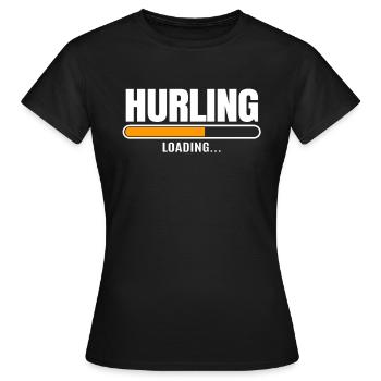 Schleudern Hurling - Frauen T-Shirt - Schwarz - Vorne - AI Model Female 172 dark (172cm)