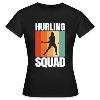 Schleudern Hurling - Frauen T-Shirt - Schwarz - Vorne - AI Model Female 172 dark (172cm)