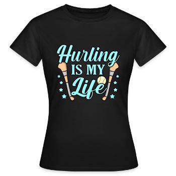 Schleudern Ist Mein Leben - Frauen T-Shirt - Schwarz - Vorne - AI Model Female 172 dark (172cm)