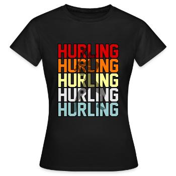Retro-sport slingshots - Women's T-Shirt - black - Front - AI Model Female 172 dark (172cm)