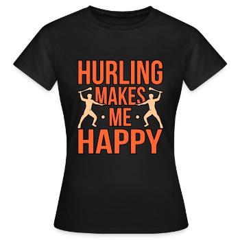Tourner me rend heureux - T-shirt Femme - noir - Devant - AI Model Female 172 dark (172cm)