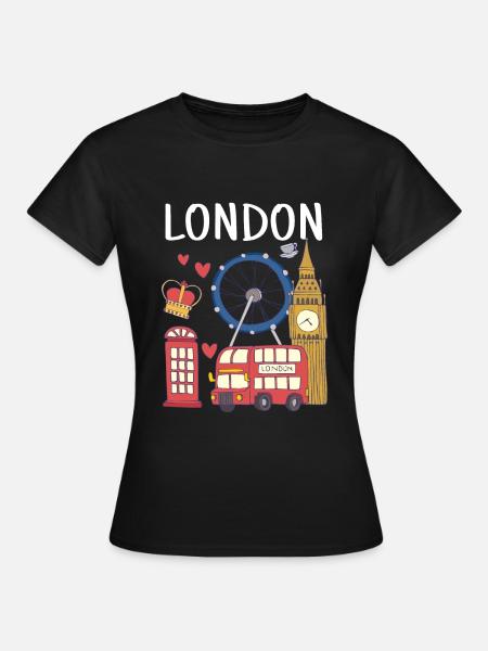 Londres - T-shirt Femme - noir