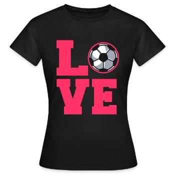 Football féminin - T-shirt Femme - noir - Devant - AI Model Female 172 dark (172cm)