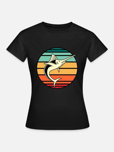 Schwertfisch - Frauen T-Shirt - Schwarz
