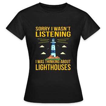 Phare - T-shirt Femme - noir - Devant - AI Model Female 172 dark (172cm)