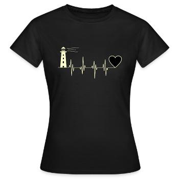 Phare - T-shirt Femme - noir - Devant - AI Model Female 172 dark (172cm)