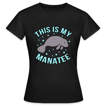 Seekuh - Frauen T-Shirt - Schwarz - Vorne - AI Model Female 172 dark (172cm)