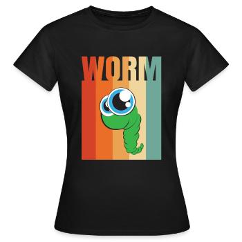 Compost Worms Gift - Women's T-Shirt - black - Front - AI Model Female 172 dark (172cm)