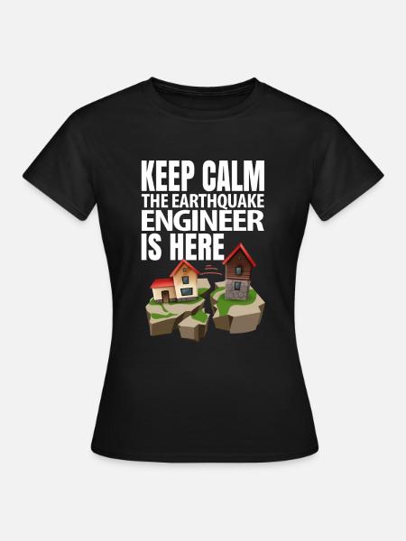 Erdbeben - Frauen T-Shirt - Schwarz