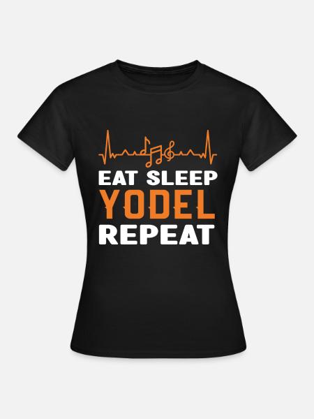 Jodeln - Frauen T-Shirt - Schwarz