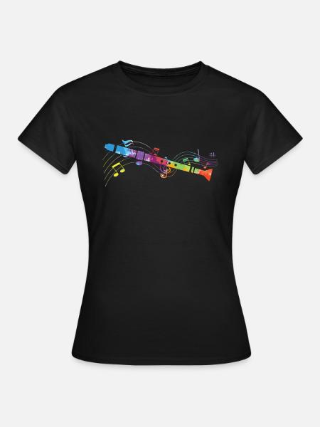 Klarinette - Frauen T-Shirt - Schwarz