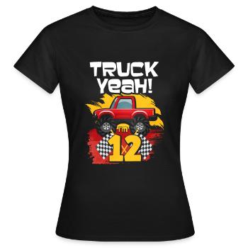 12. Geburtstag - Frauen T-Shirt - Schwarz - Vorne - AI Model Female 172 dark (172cm)