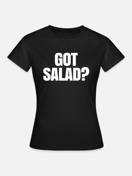 Salat - Frauen T-Shirt - Schwarz