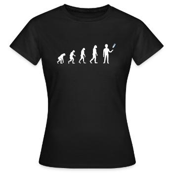 Bouteille d’eau Retournant la bouteille - T-shirt Femme - noir - Devant - AI Model Female 172 dark (172cm)
